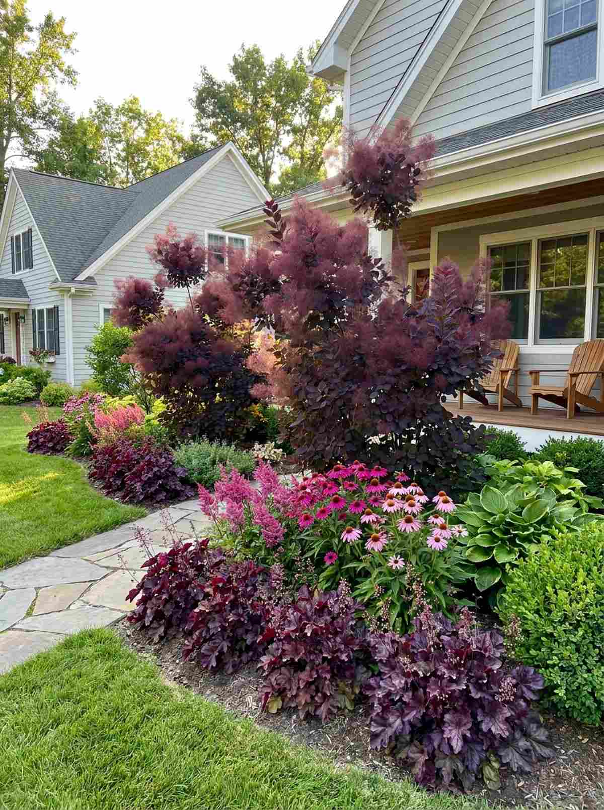 purple foliage garden