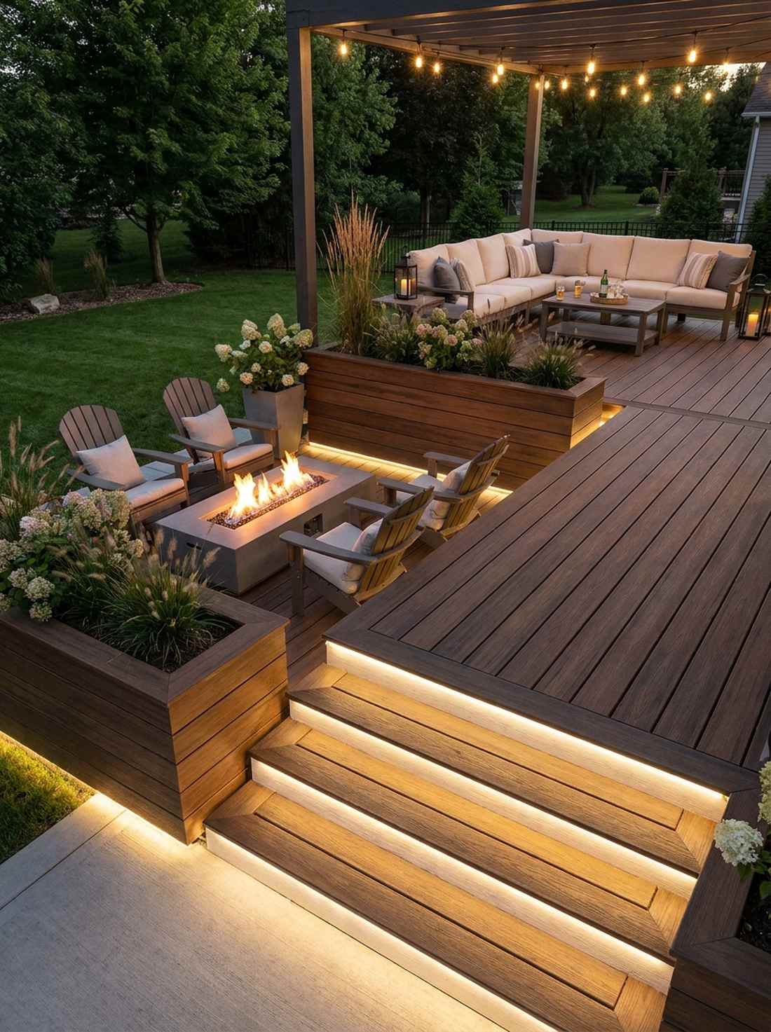 rope light ground borders