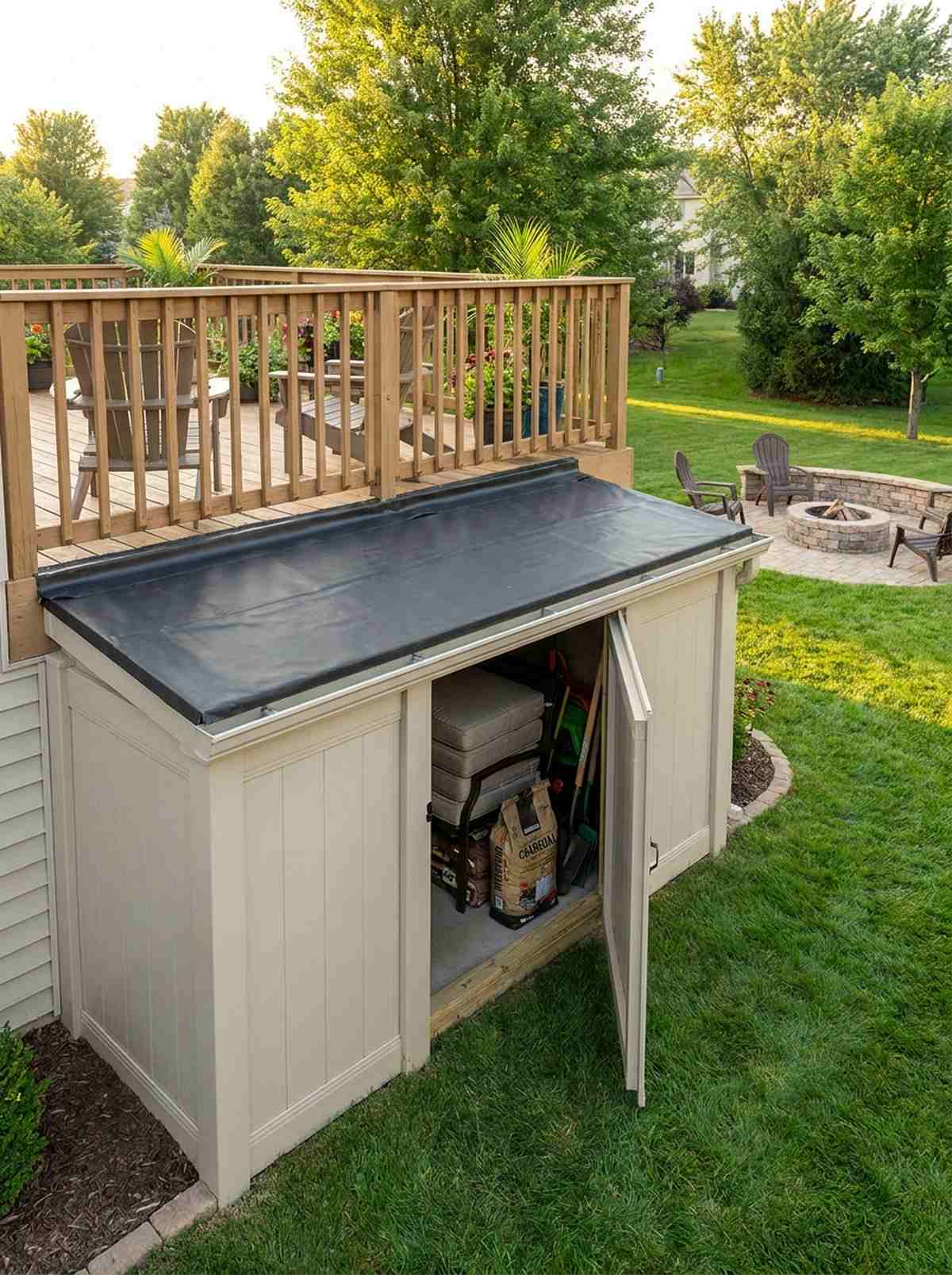 under deck storage shed