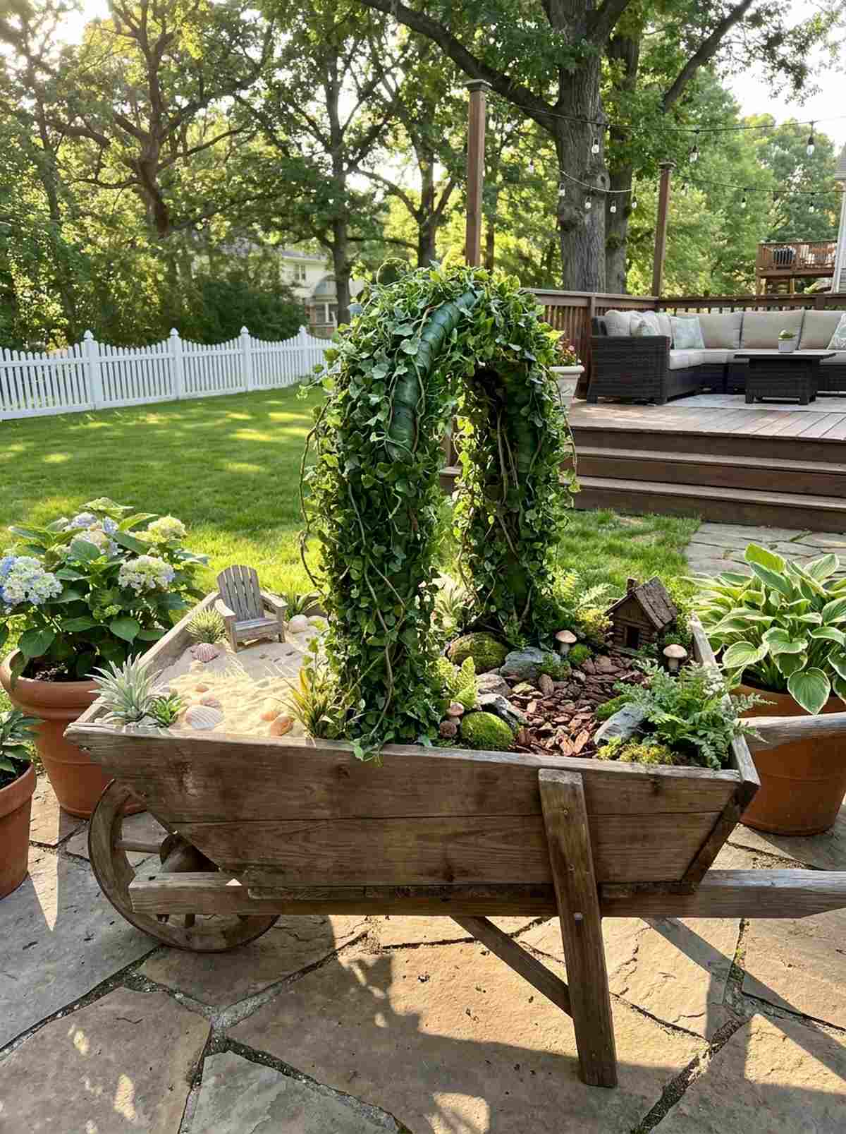 vine covered archway entrance
