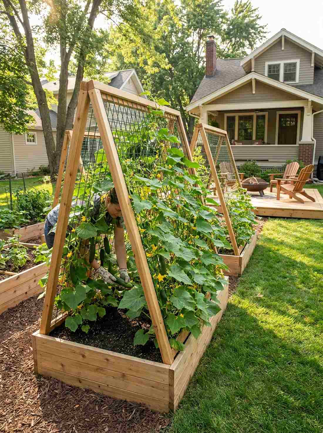 a frame trellis beds