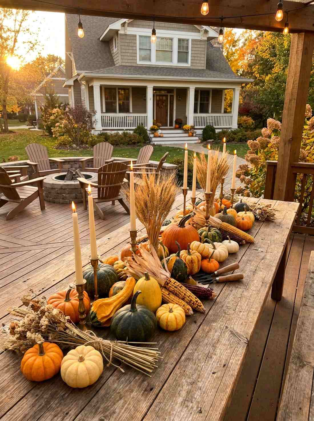 autumn harvest tablescape