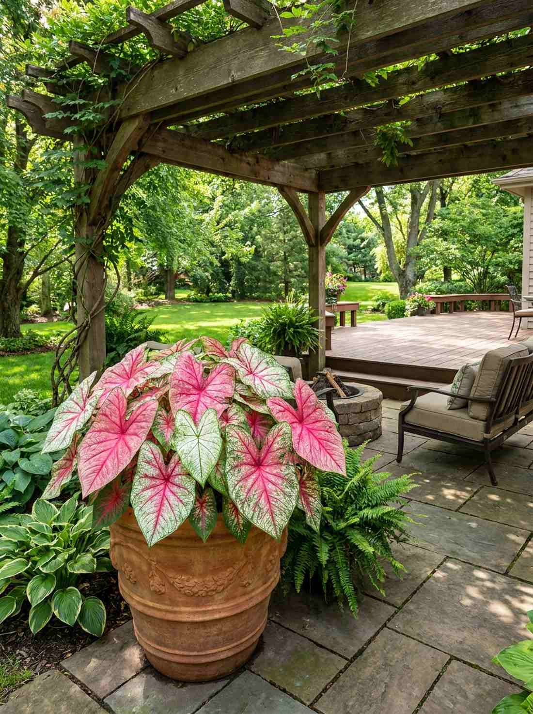 caladium shade container