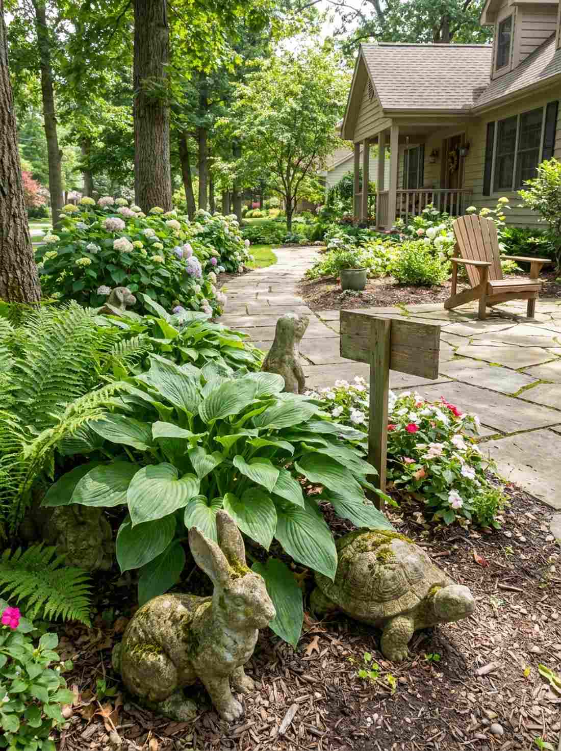 concrete garden animals