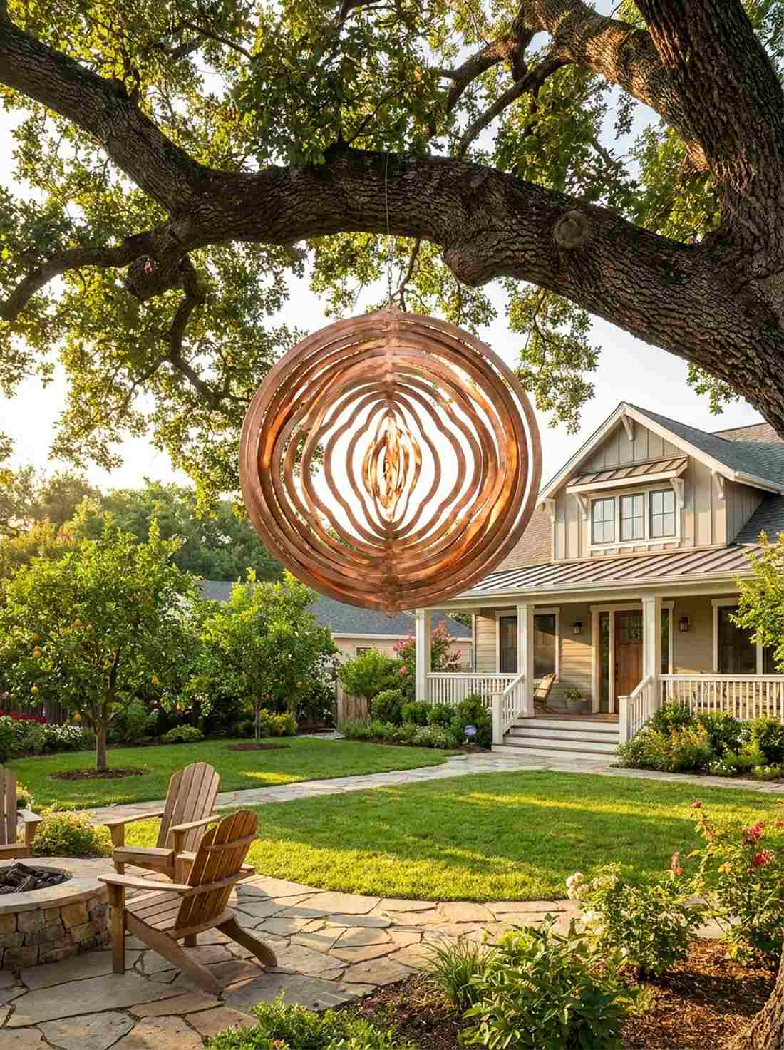 copper wind spinner