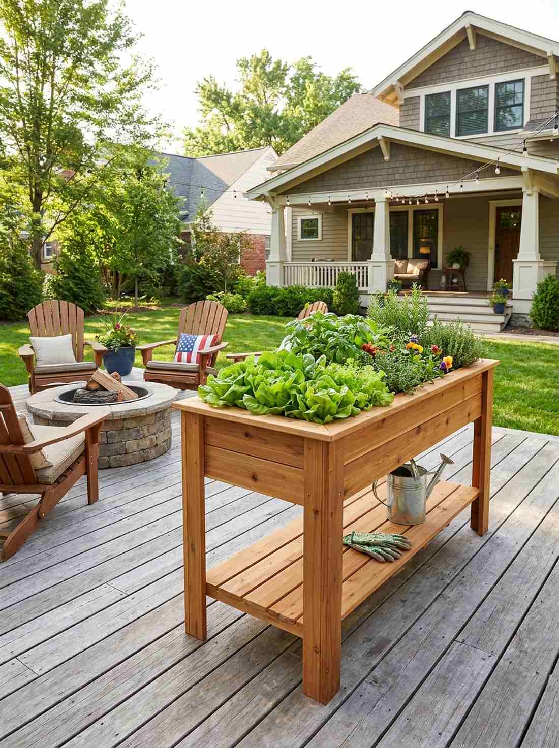 elevated table garden