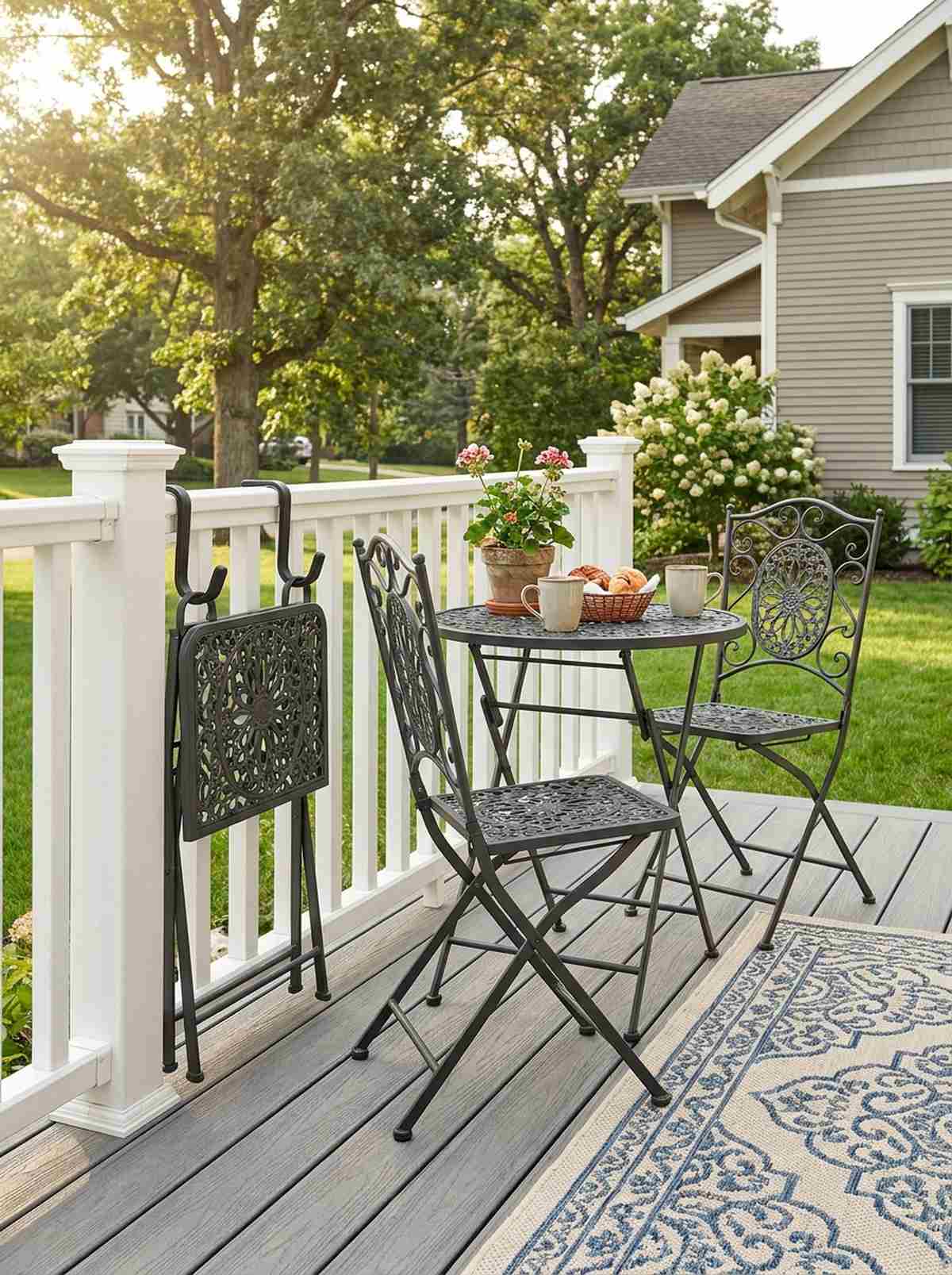 folding bistro set