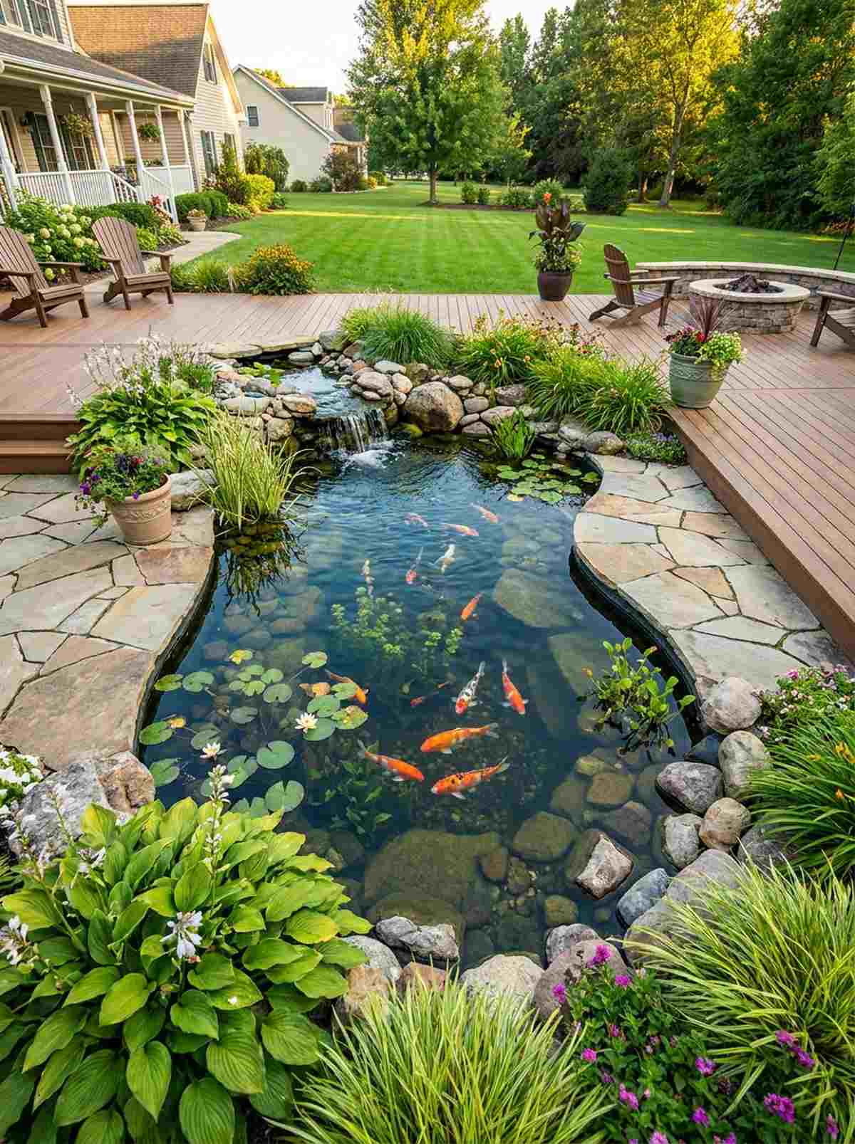 koi pond ecosystems