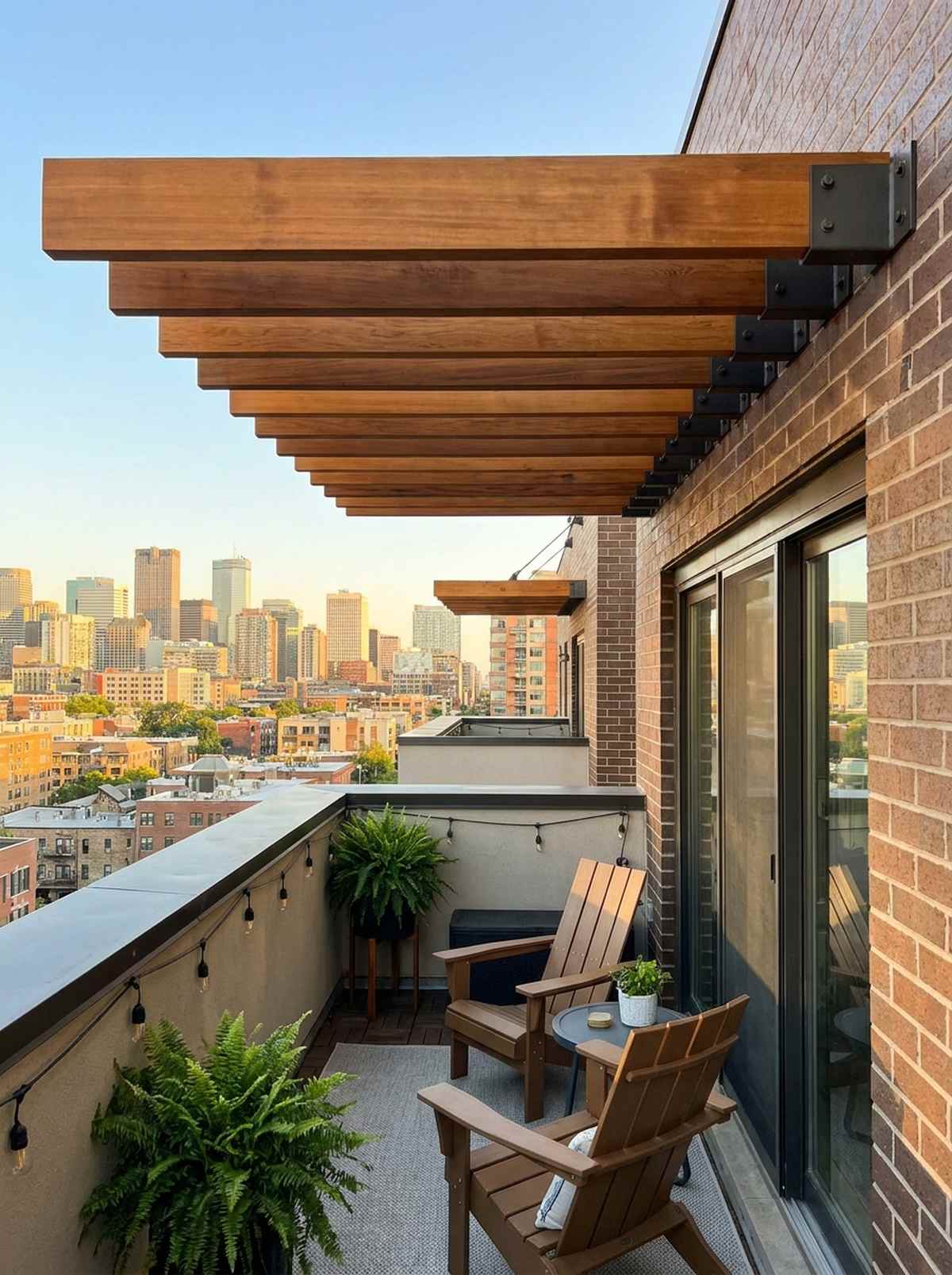 vertical wall mounted pergola