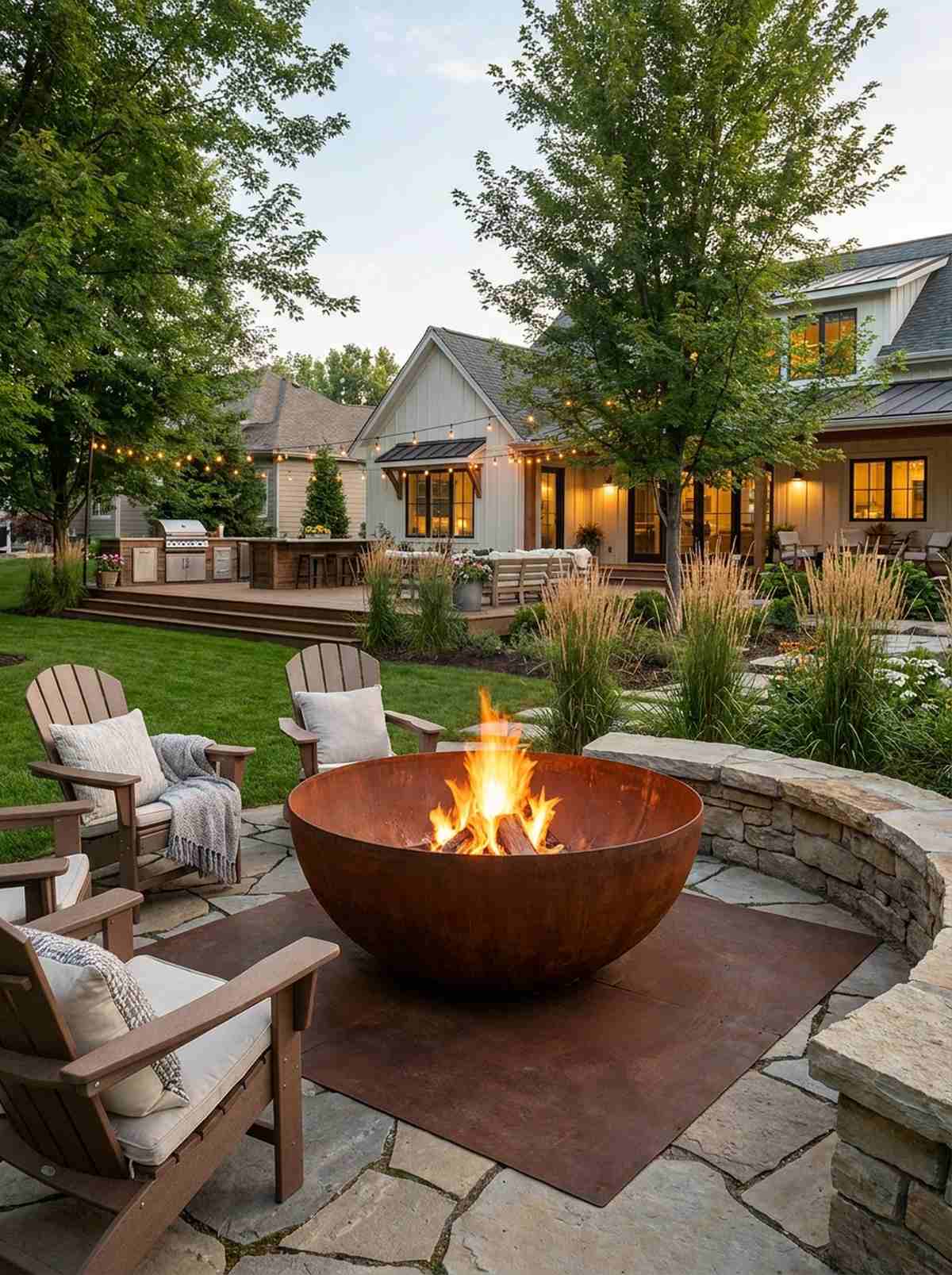 corten steel fire bowl