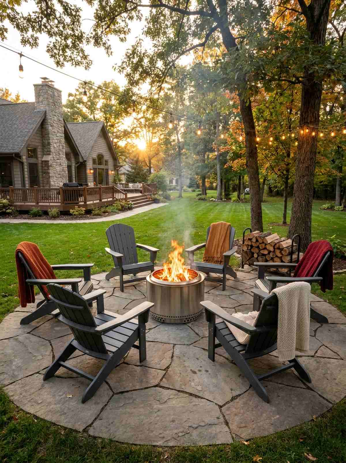 fire pit conversation circle