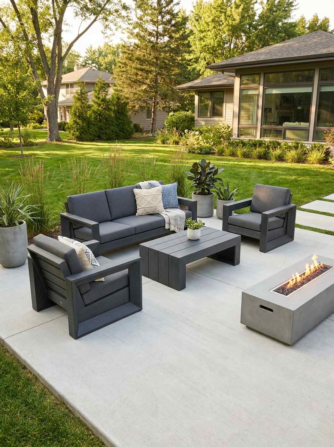 recycled plastic lumber set