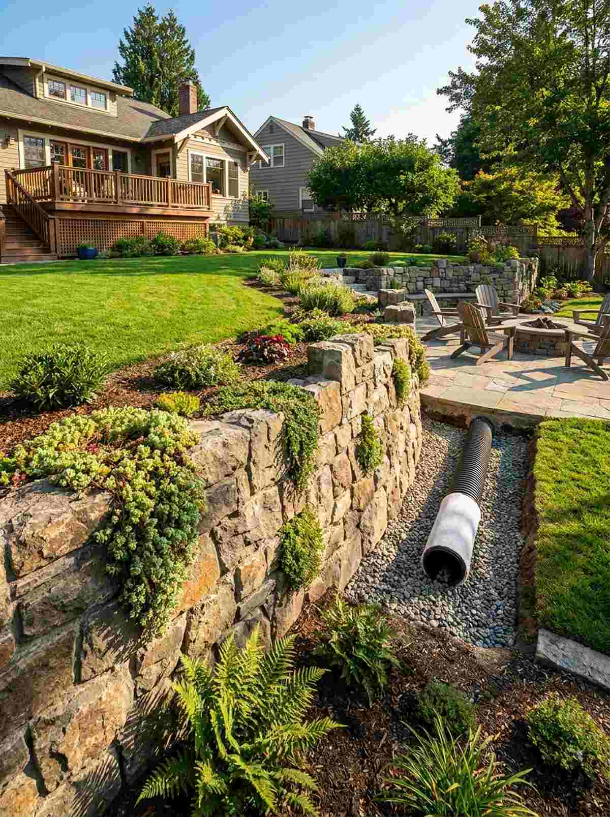 rock garden retaining system