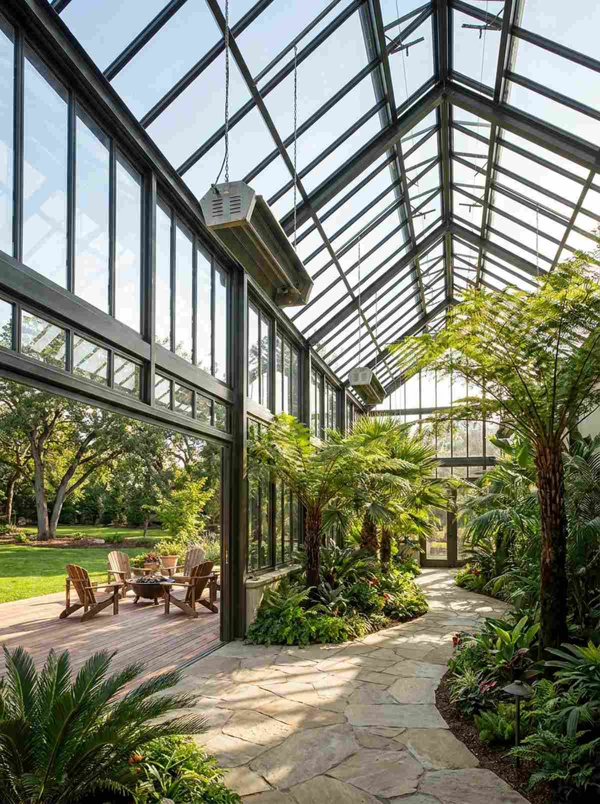 tropical palm house
