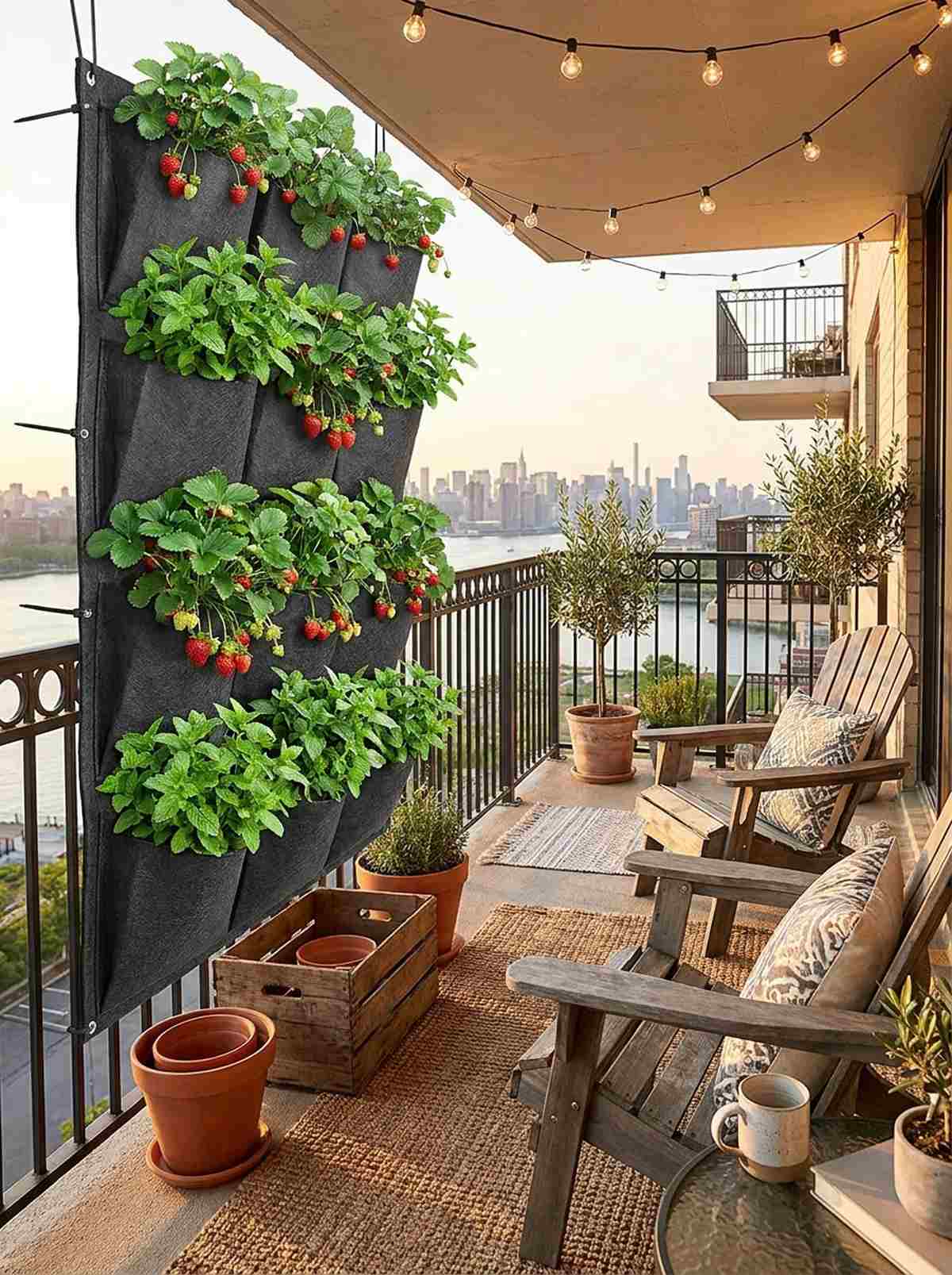 vertical pocket planter
