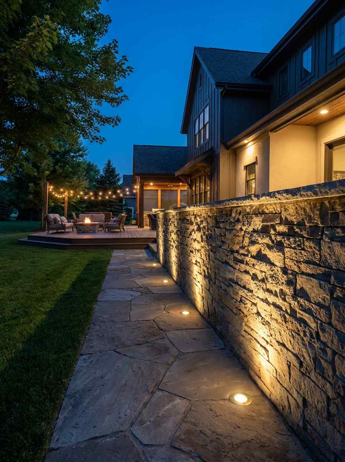 wall grazing uplights