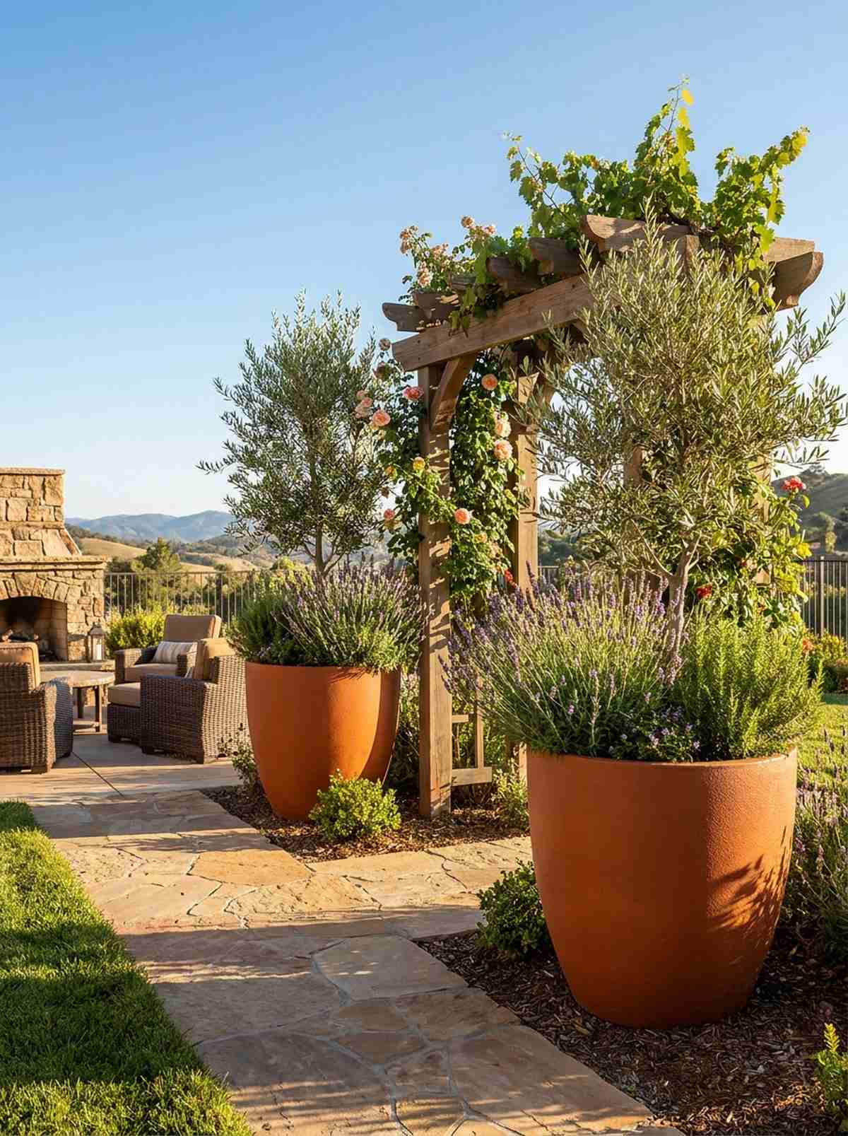 warm terracotta mediterranean style