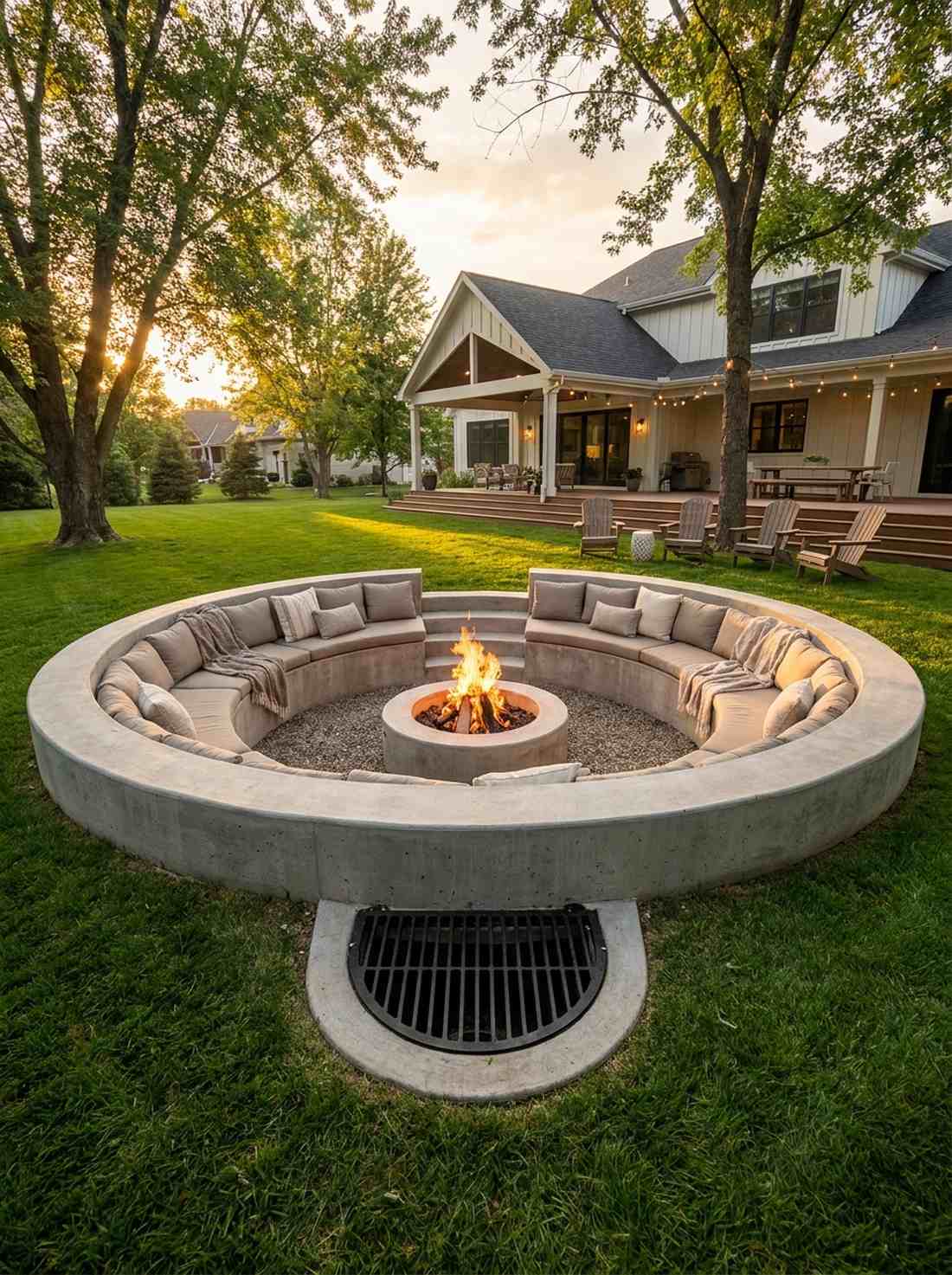 circular conversation pit