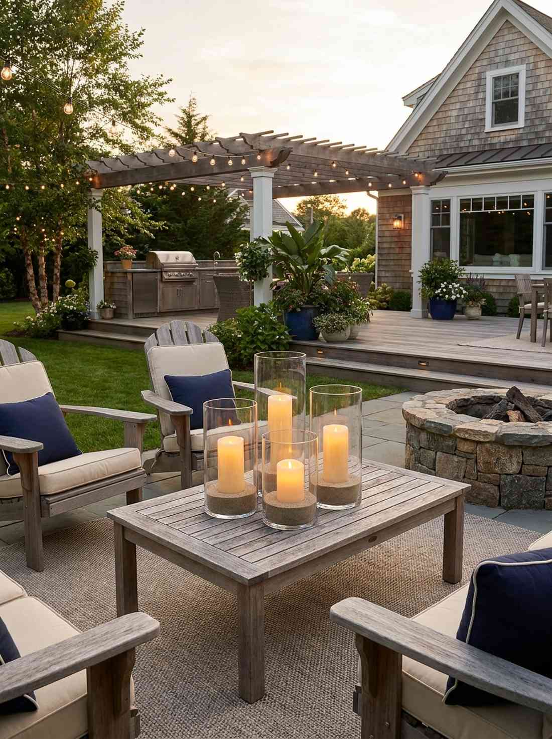 hurricane lantern candle clusters