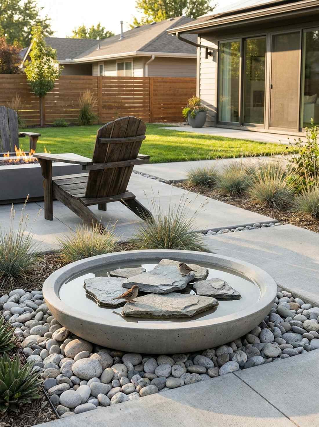 modern bird baths