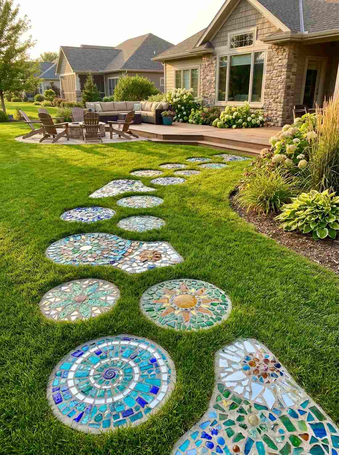 mosaic stepping stones