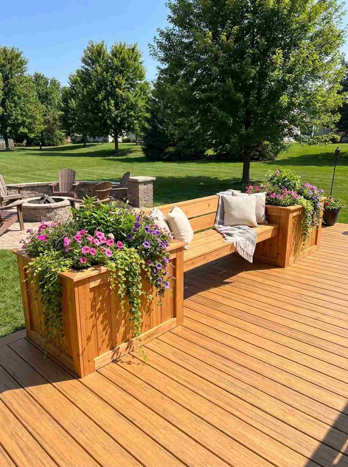 planter bench combo