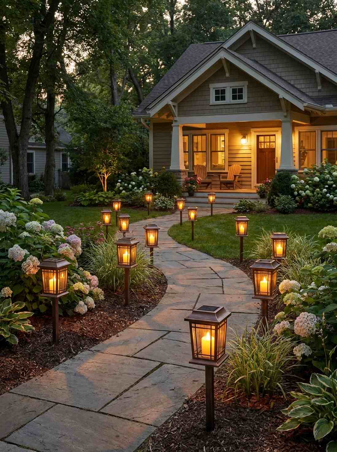 solar lantern pathway