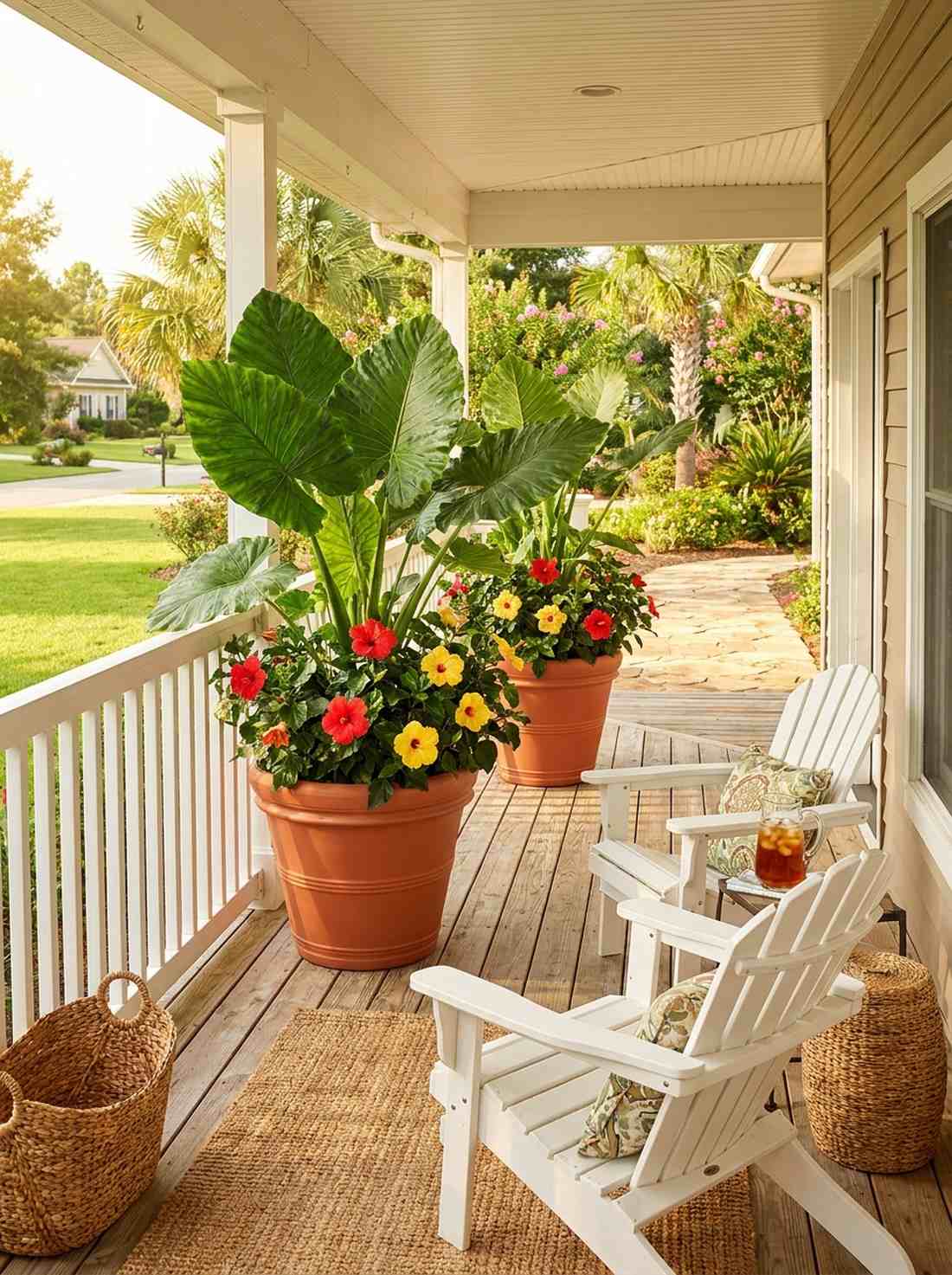 summer tropical touches