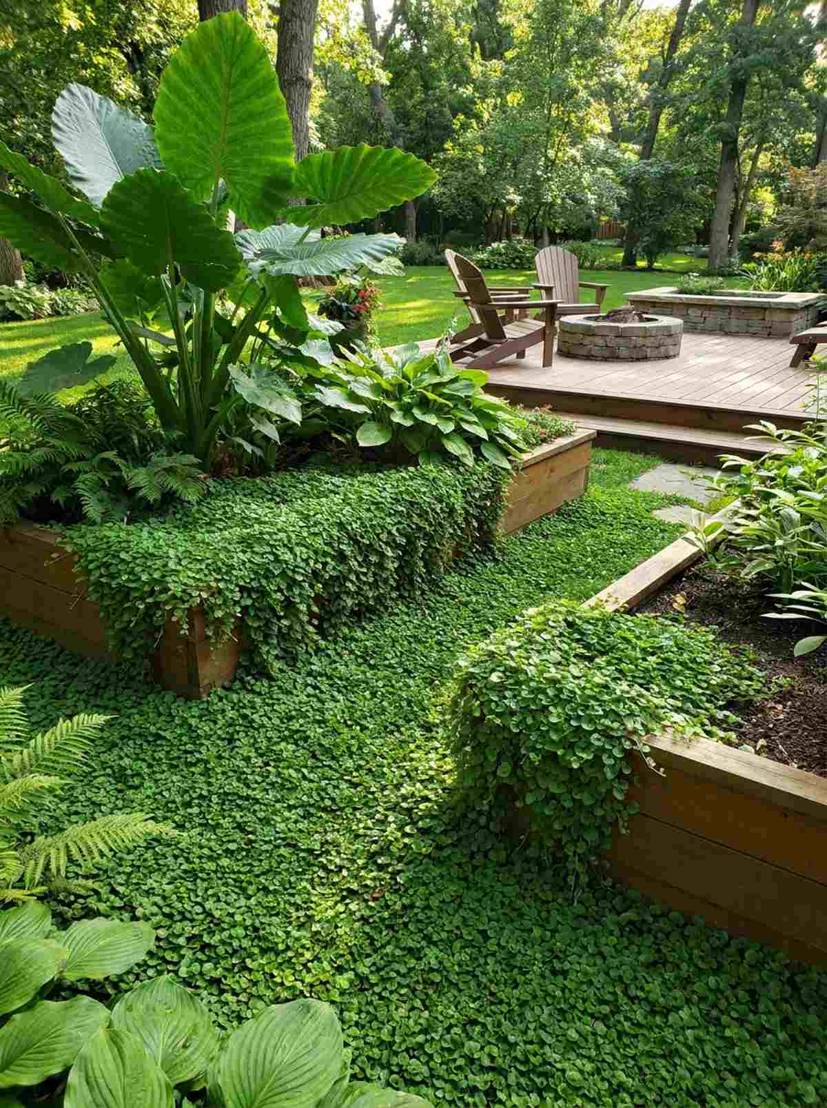 dichondra carpet understory