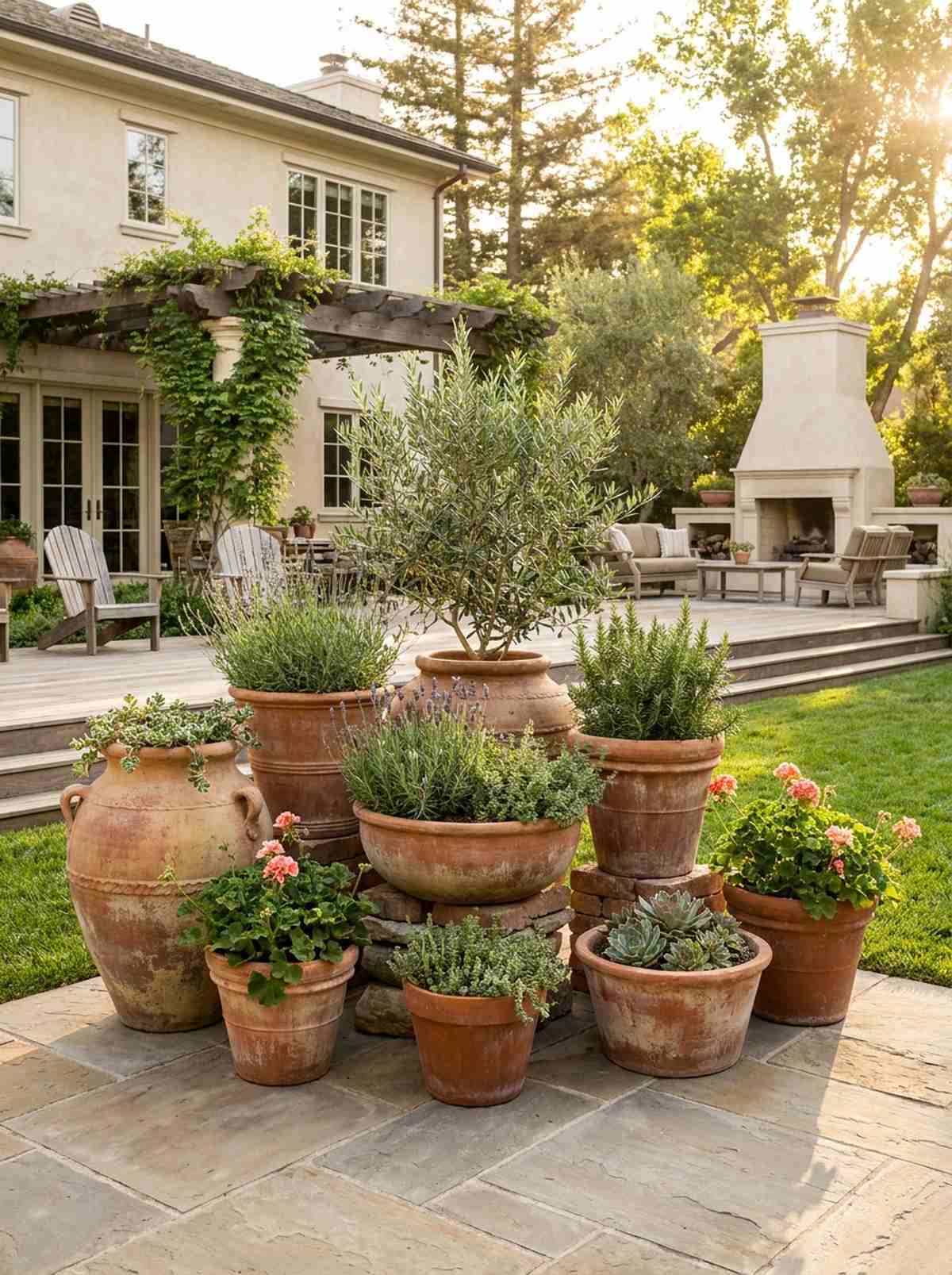 mediterranean terra cotta clusters