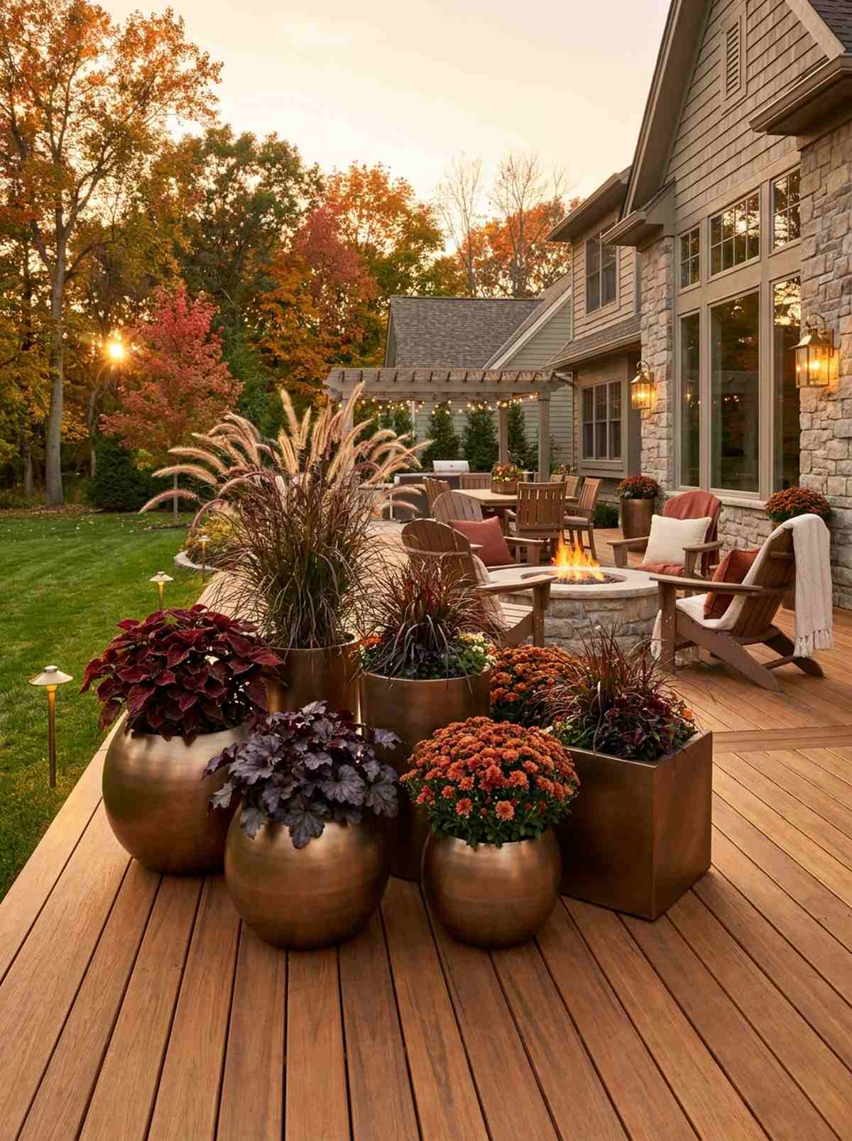 metallic bronze warm accents