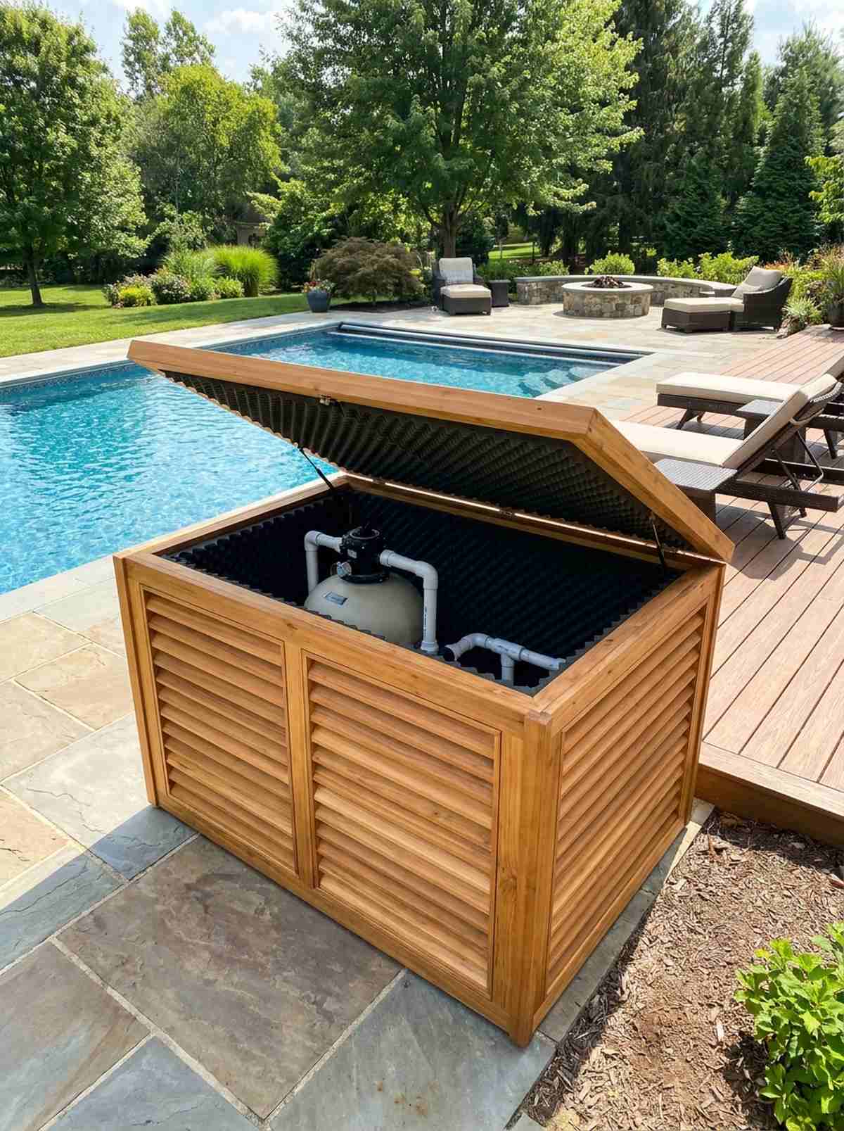 pool equipment housing