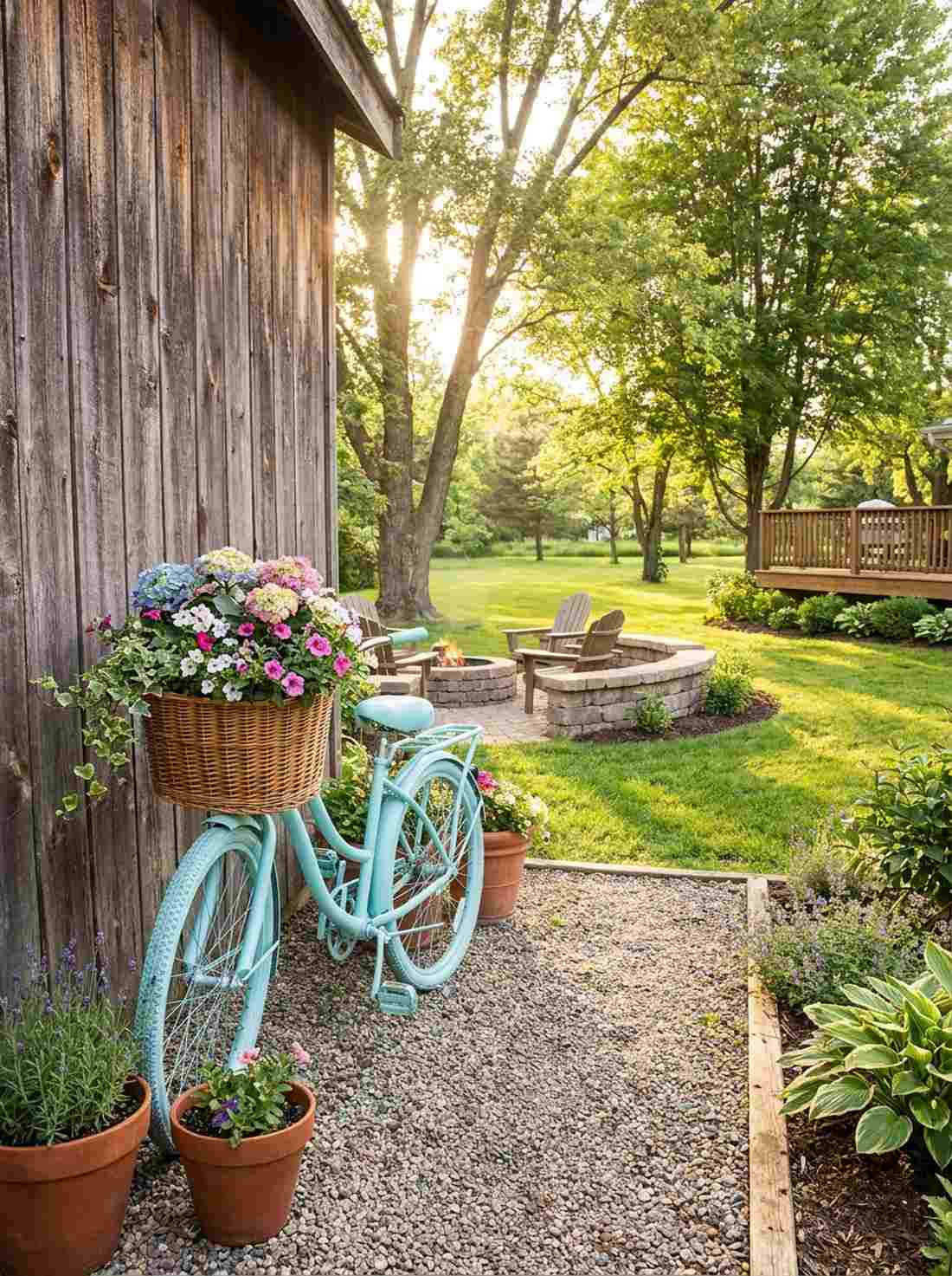 vintage bicycle flower basket