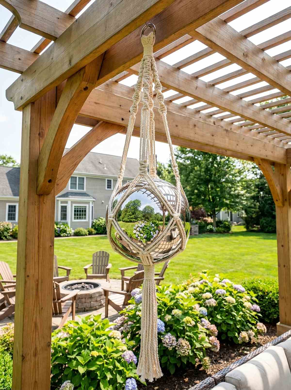 glass gazing ball