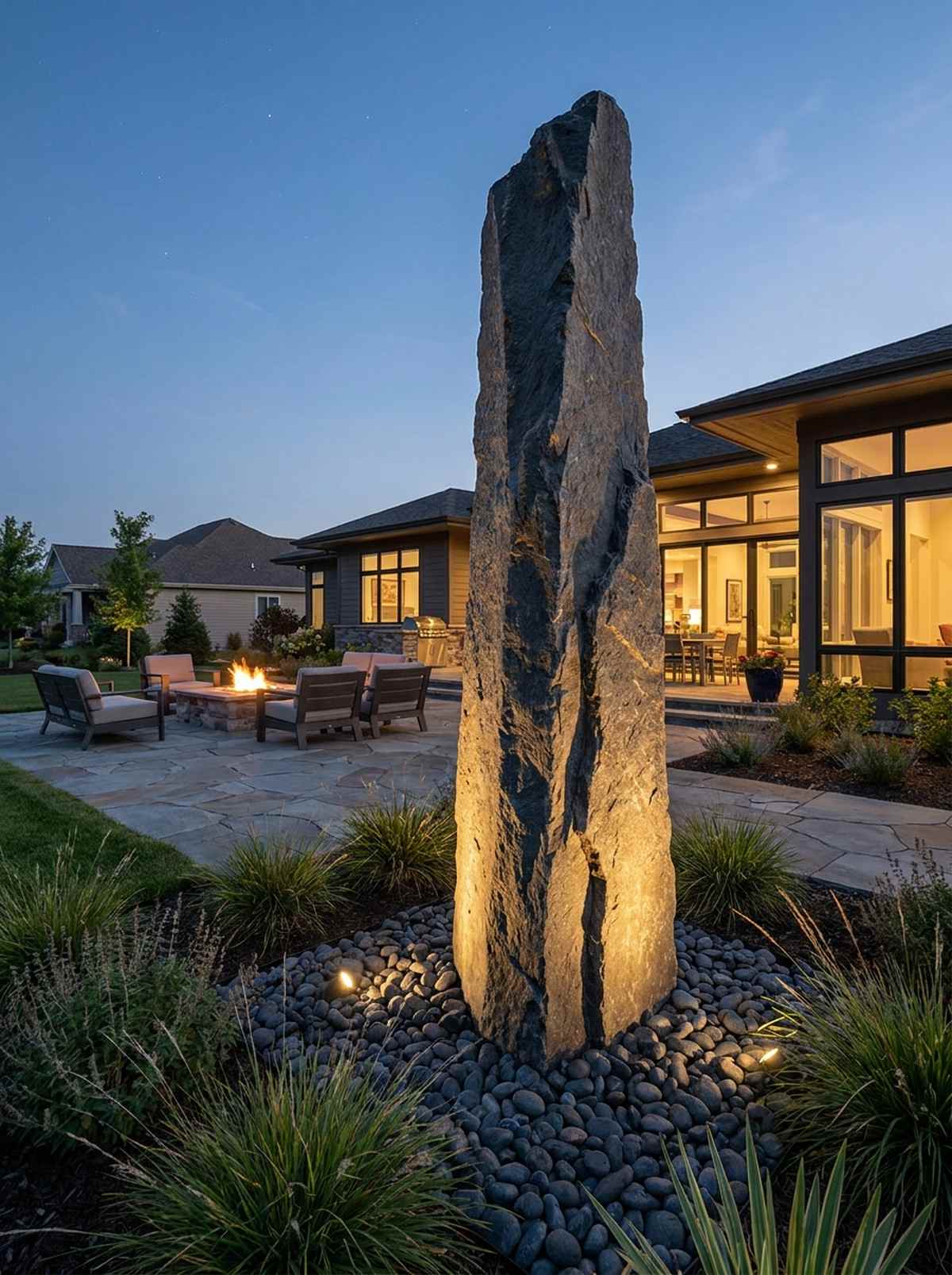 monolith sculpture installation