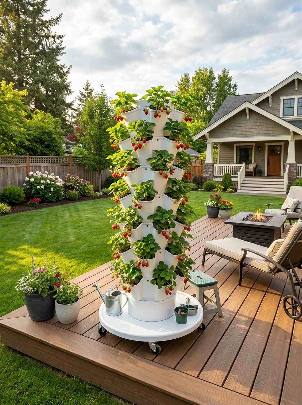 vertical tower planters