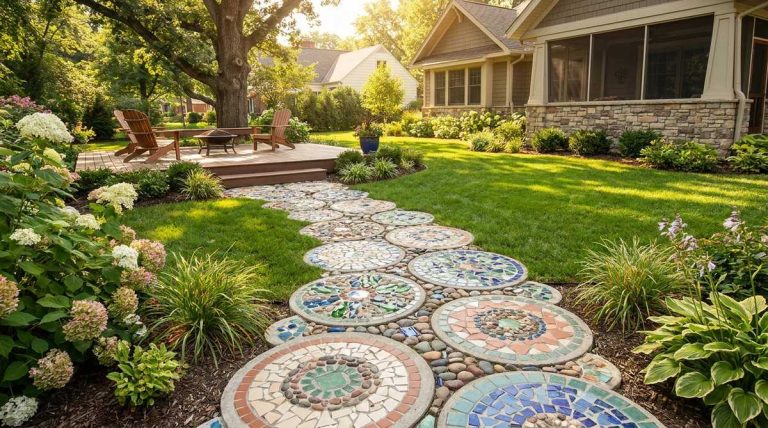 366 stepping stones mosaic vertical
