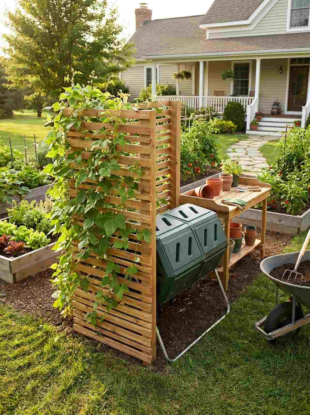 composting station garden