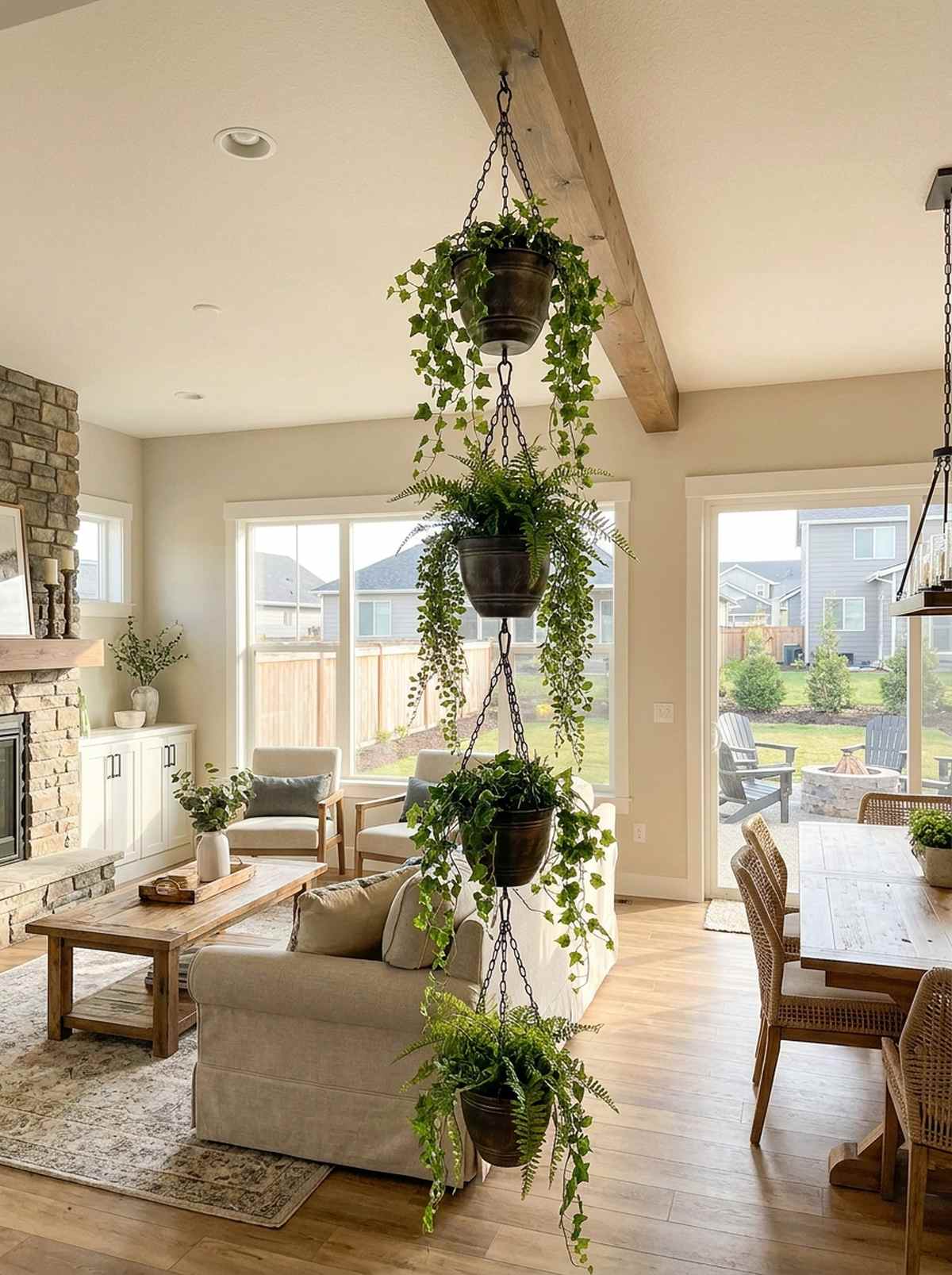 decorative hanging planter chain