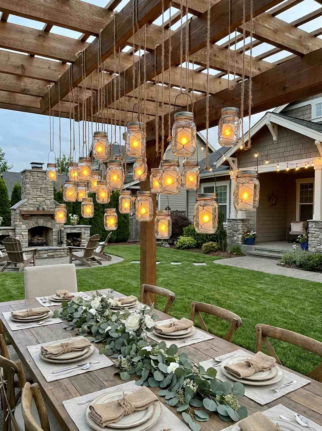 mason jar votive hangers
