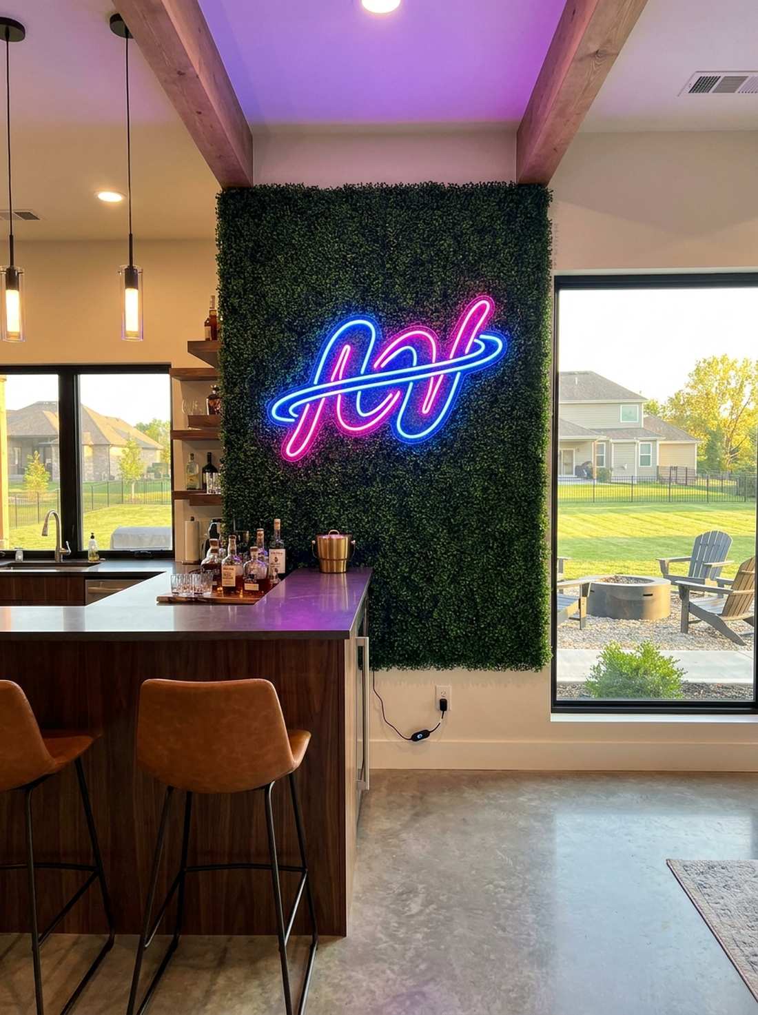 neon signage for modern accent lighting