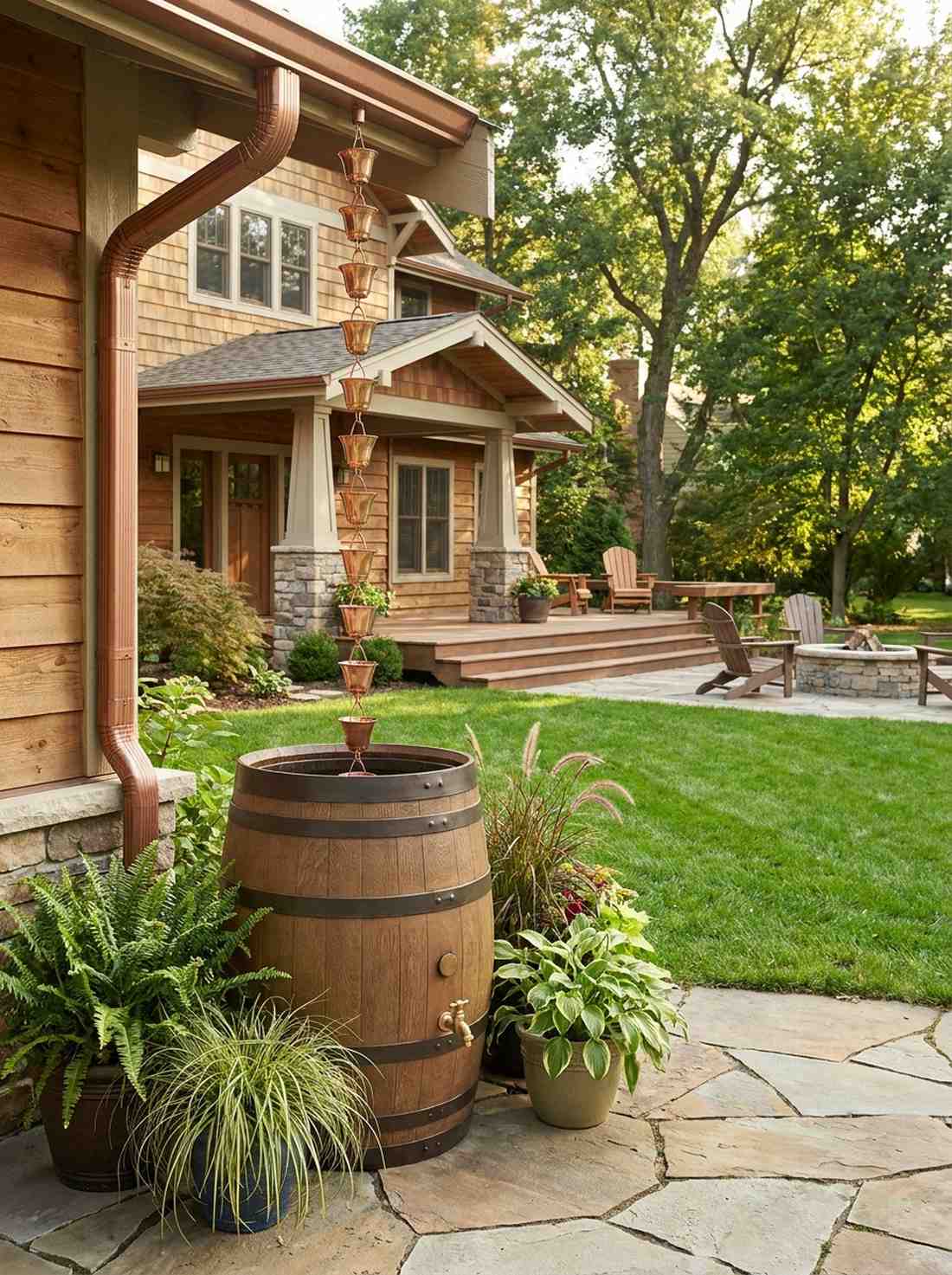 rainwater harvesting features