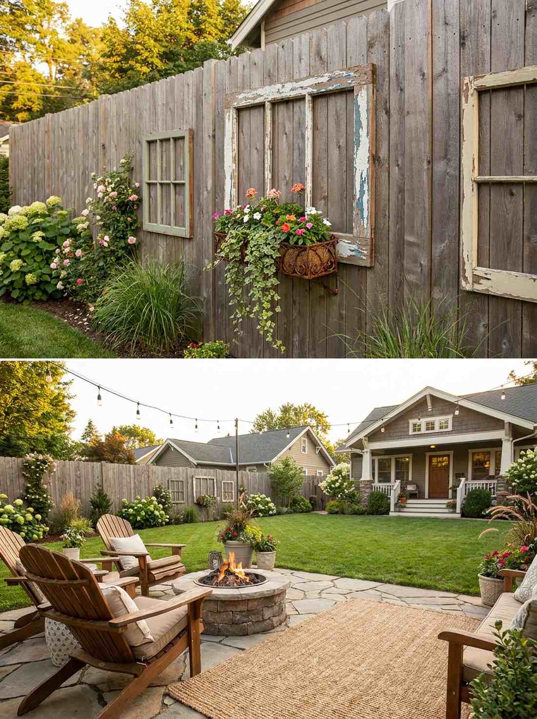 weathered window frames