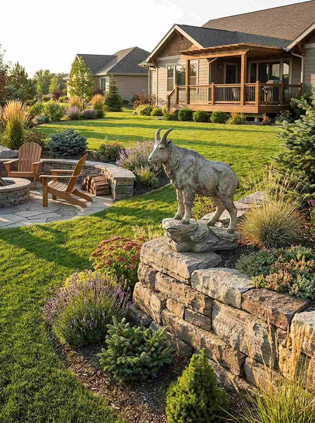 goat standing on rock