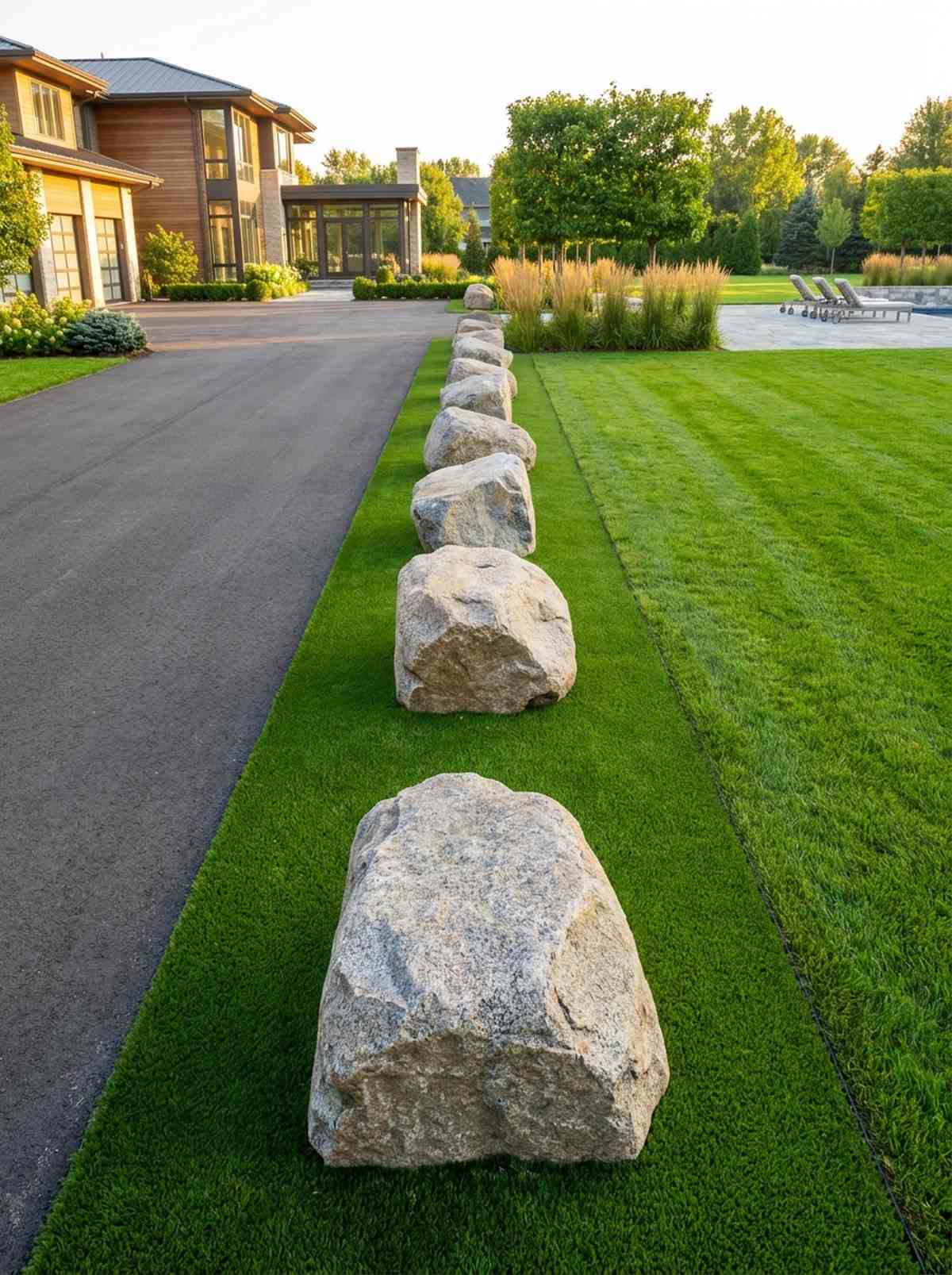 linear boulder alignment