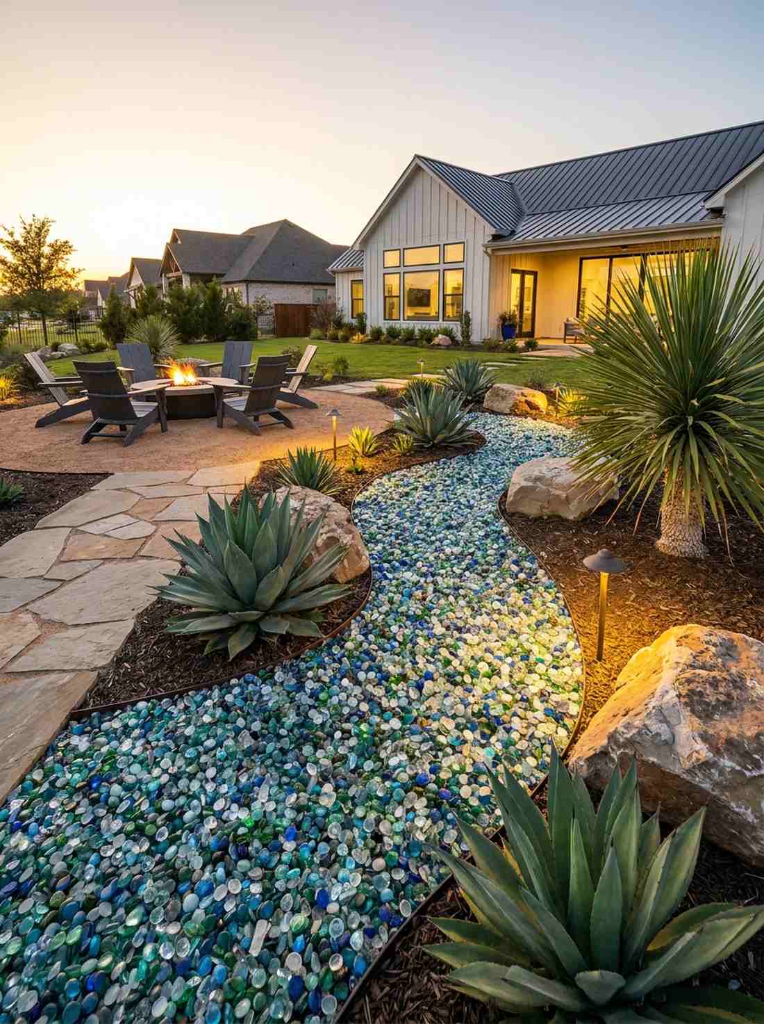 recycled glass mulch