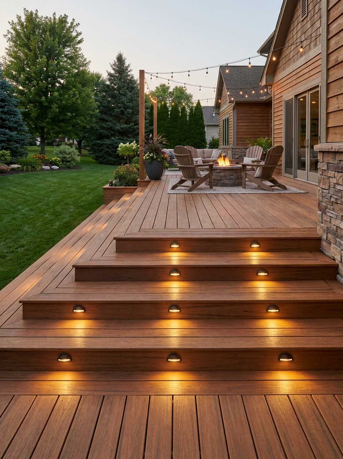 step lighting integrated fixtures