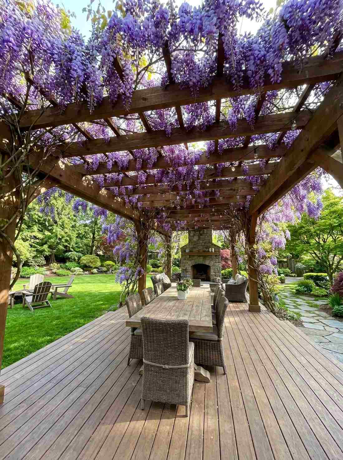 wisteria arbor canopy