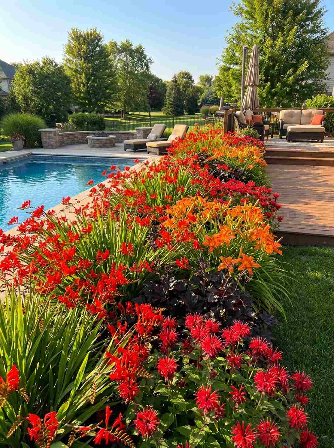 hot border reds and oranges