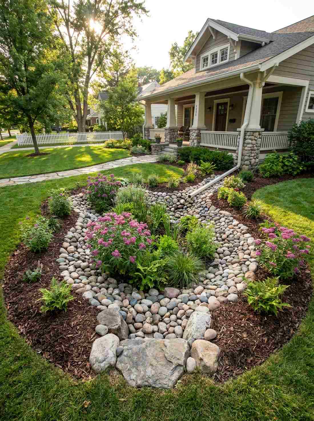 rain garden forecourt